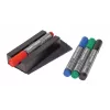 SIGEL BA151 Whiteboard Accessory Set, 4 Dry-Wipe Markers, Magnetic Eraser, Magnetic Marker Holder, Cleaning Spray 50 ml, 10 Cleaning Wipes, Black