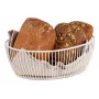 APS SVART Oval Bread and Fruit Bowl, White, 240 x 190 x 80 mm, Metal, Not Dishwasher-Safe 30428