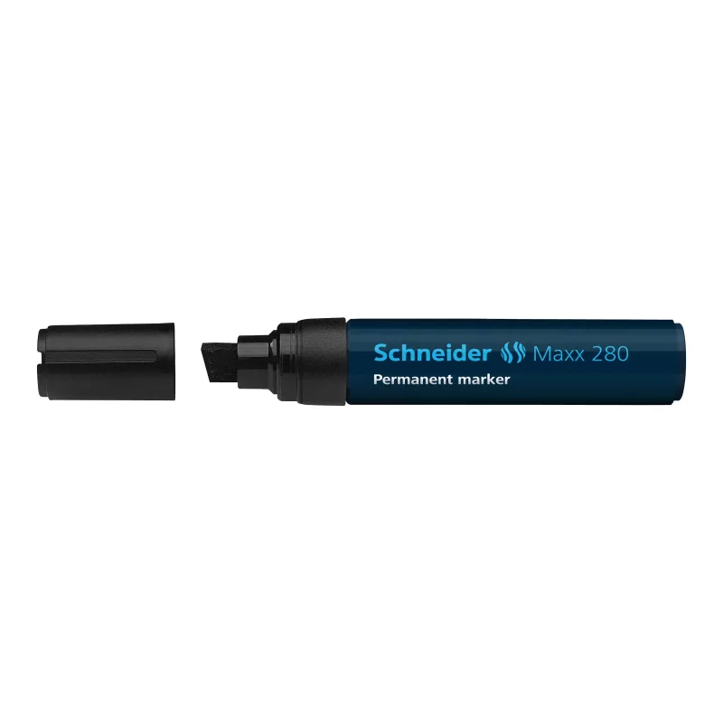 Schneider Maxx 280 Chisel Tip Permanent Marker Black 128001