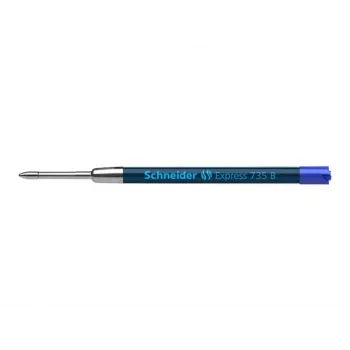 SCHNEIDER Express 735 Ballpoint Pen Refill, Broad (B), Blue, Plug & Play, 1 Piece 7373