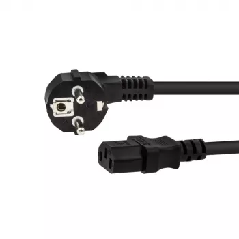 E+P SW 14 Cold Appliance Connection Cable 2.0 m Black Schuko to IEC C13