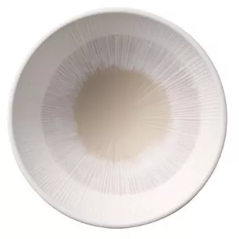 APS BLUSH Round Serving Bowl, 190 mm, Beige Melamine, Stackable, Dishwasher Safe, Heat Resistant (1 pc) 85509