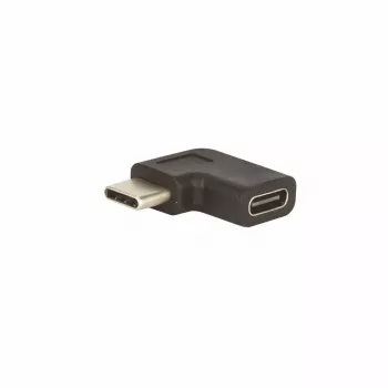 E+P CC377 USB-C Angled Adapter 270° U-Shape USB-C Male to USB-C Female 10Gbps 100W PD 4K60Hz Black