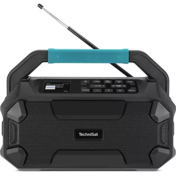TechniSat VIOLA 231 OD DAB+ & FM Site Radio with Bluetooth, Splash-Proof IPX4, Black
