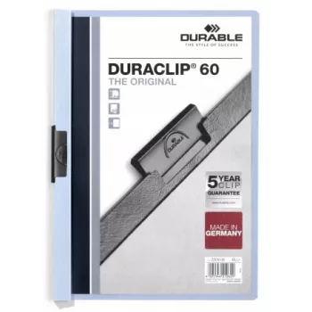 DURABLE Duraclip 6 mm Clip Binder A4 Blue (25-Pack)