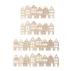 Rayher Decorative Craft Blanks Natural Veneer Wood Nordic Houses, 4 Pieces (46809505)