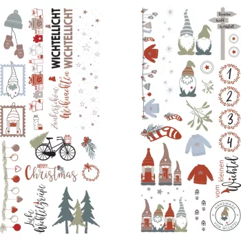 Rayher Decorative Transfer Film Nordic Winter Multicolour 2 Sheets (31663000)