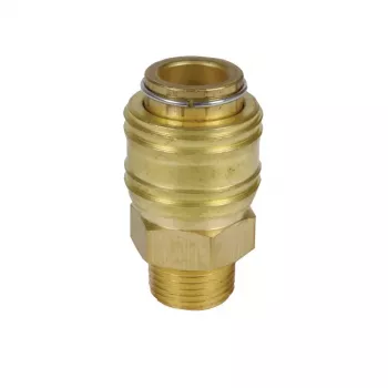Einhell Quick Coupling R 3/8 inch Male Thread Compressed Air Accessory 4139208