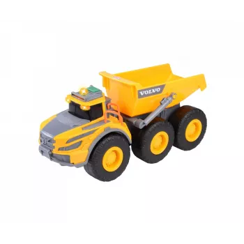 Dickie Toys Volvo A60H Articulated Dumper 1:24 Scale Construction Vehicle with Light and Sound 203723007