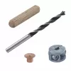 Wolfcraft 2916000 Beech Wood Dowel Set 6 mm, 50 Ribbed Dowels + 4 Steel Dowel Markers