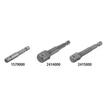 Wolfcraft 2415000 Socket Adapter 1/4 inch Drive to 3/8 inch Drive, 65 mm