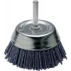 Wolfcraft Nylon Cup Brush, 1/4 inch (6.3 mm) Shank, 50 mm Diameter, 4500 rpm 2729000