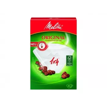 Melitta Original Filter Papers 1x4 White 80-Pack 87999-20