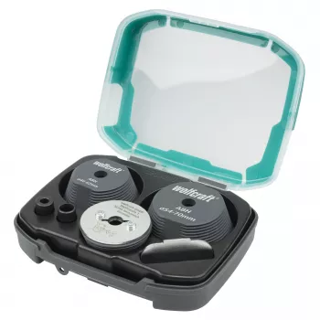 wolfcraft Hole Saw Enlarging Aid Set, in Case (5953000)