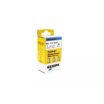 GESIPA PolyGrip® Blind Rivet Nut M5 Stainless Steel A2, Shank 7 x 13.5 mm, 50 Pieces 1464888