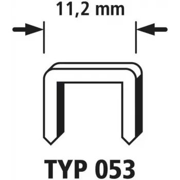 Wolfcraft 2000 Wide Back Staples 2000 Pieces 7026000 Dimensions (W x H) 11.2 mm x 6 mm