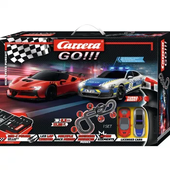 Carrera GO!!! High Speed Pursuit Electric Slot Car Racing Set