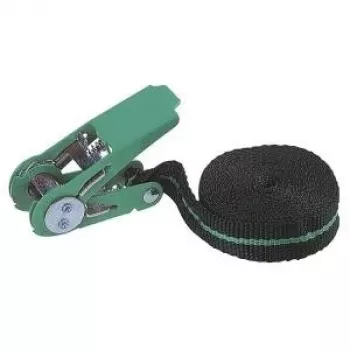 Wolfcraft 3418000 One-Piece Lashing Strap with Ratchet, 4 m x 25 mm, LC 90 daN