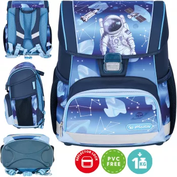 Herlitz Loop School Backpack 6-9 Years, Cosmonaut Cosmo Explorer