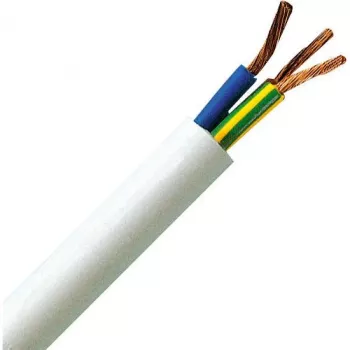 HEINRICH KOPP H05VV5-F 3G1.5 mm² White Flexible PVC Oil-Resistant Power Cable 25m 151825002