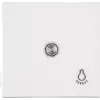 HEINRICH KOPP Paris Series Switch, 2 Rocker Buttons, Flush-Mounted, 250 V, 10 A, White Thermoplastic 490442007