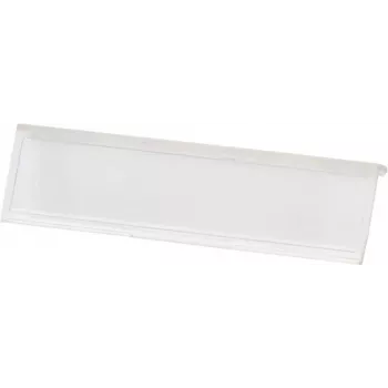 HEINRICH KOPP 491510008 Label Field for Cover Frame, Polar White, 1-Module, 50 x 10 mm Label Area, for Clip-In