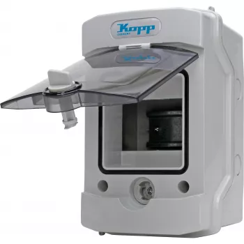 HEINRICH KOPP 353844003 Distribution Box, IP54, 7 Cable Entries, Grey