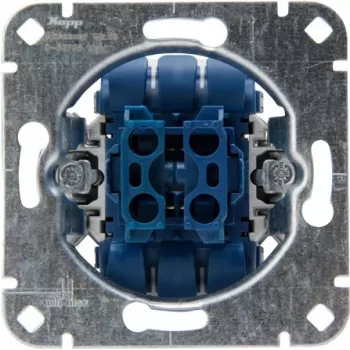 HEINRICH KOPP 507300001 Flush-Mounted 2-Way/Intermediate Switch Insert, 250V, 10AX, Aluminium