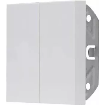 HEINRICH KOPP 490329007 flush-mounted double Schuko socket with hinged cover, IP44, white