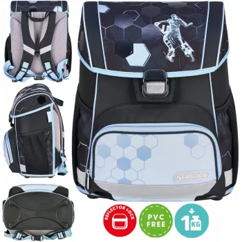 Herlitz Loop school backpack 6-9 years with Cyber Soccer Robot