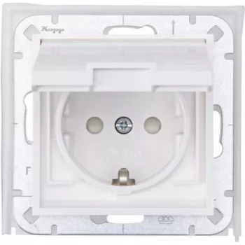 HEINRICH KOPP Schutzkontakt Socket Outlet White 954029009