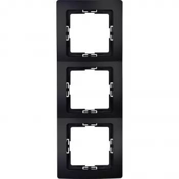 Heinrich Kopp PARIS cover frame 3-Gang, matt black (308650062)