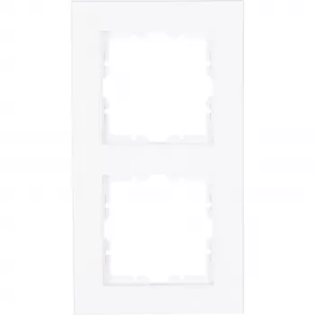 HEINRICH KOPP HK07 2-Gang cover frame, arctic white matt 402632005