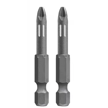 kwb 122153 PoziDriv Bit PZ3, 25 mm, 1/4 inch Hex Shank, Steel, 2 Pieces