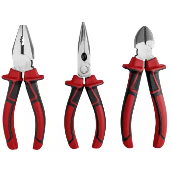 kwb 381090 Pliers Set 3-Piece (Combination Pliers, Side Cutters, Needle-Nose Pliers)