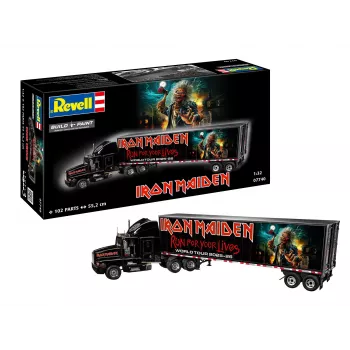 Revell 07740 Tour Truck “Iron Maiden” 1:32 Plastic Model Kit, Level 3, 102 Parts