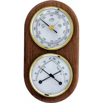 TFA Dostmann Analogue Weather Station 20.1051 Oak Indoor and Outdoor