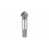 KWB 704840 HSS Countersink 16 mm, 90°, 3 Cutters, Cylindrical Shank