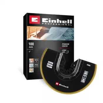 Einhell 708059 BIM-TI Plunge Saw Blade 100 mm Bimetal for Oscillating Multi-Function Tools, 1 Piece