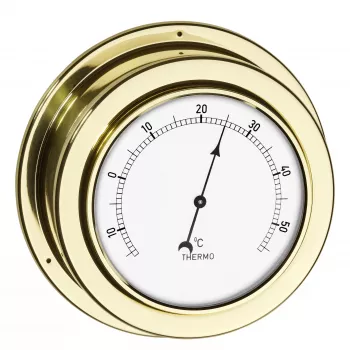 TFA Dostmann Brass Wall Thermometer 19.2015, Analogue, -30 to +50°C