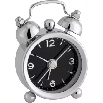 TFA Dostmann 60.1000.01 Alarm Clock, Black/Silver/White