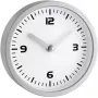 TFA Dostmann 60.3012 Round Quartz Wall Clock Silver