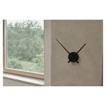 TFA Dostmann Quartz Wall Clock 60.3036.01 Black 96 mm x 310 mm x 33 mm