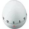 TFA DOSTMANN Egg Kitchen Timer, Mechanical, White, 60 Minutes, Bell Alarm, 60 x 74 mm 38.1002