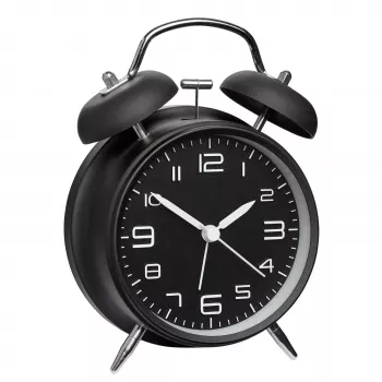 TFA Dostmann Mechanical Alarm Clock 60.1025 Black