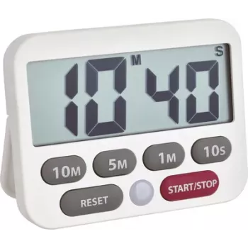 TFA Dostmann Digital Timer and Stopwatch, White 38.2038.02