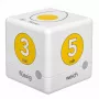 TFA Dostmann Cube Timer Digital Egg Timer, White/Yellow (38.2041.07)