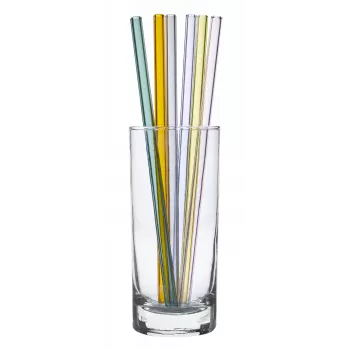 TFA Dostmann 14.2019.06 Colourful Glass Drinking Straws