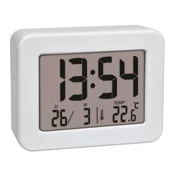 TFA Dostmann 60.2044.02 Quartz Alarm Clock White