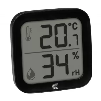 TFA Dostmann 30.3908.01 ID-A0 Indoor Wireless Thermo-Hygro Sensor, 868 MHz, Temperature -10 to +60°C, Humidity 1-99% RH